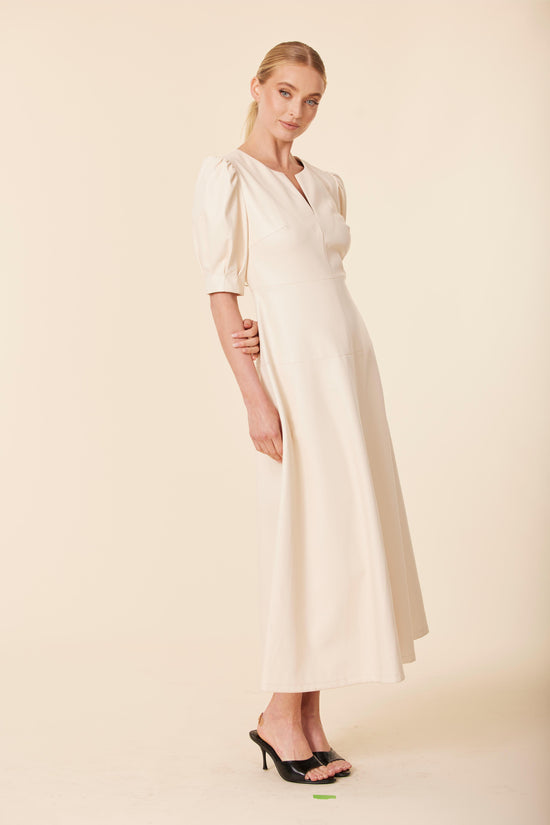 Vegan Leather Maxi Dress