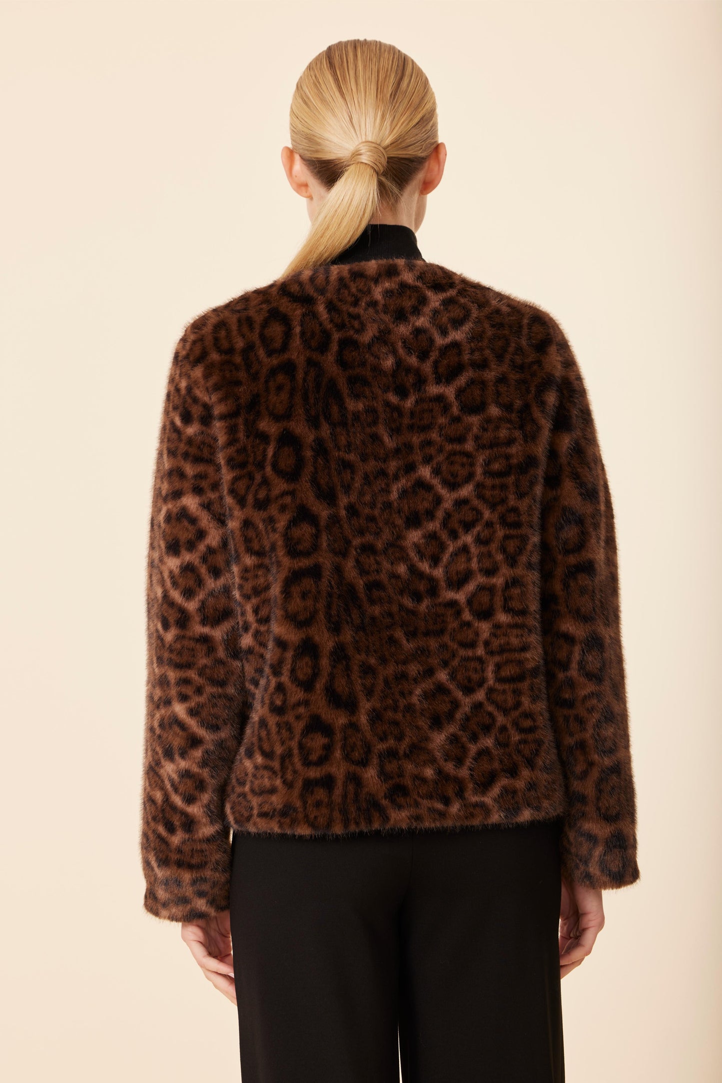 Faux Fur Leopard Jacket
