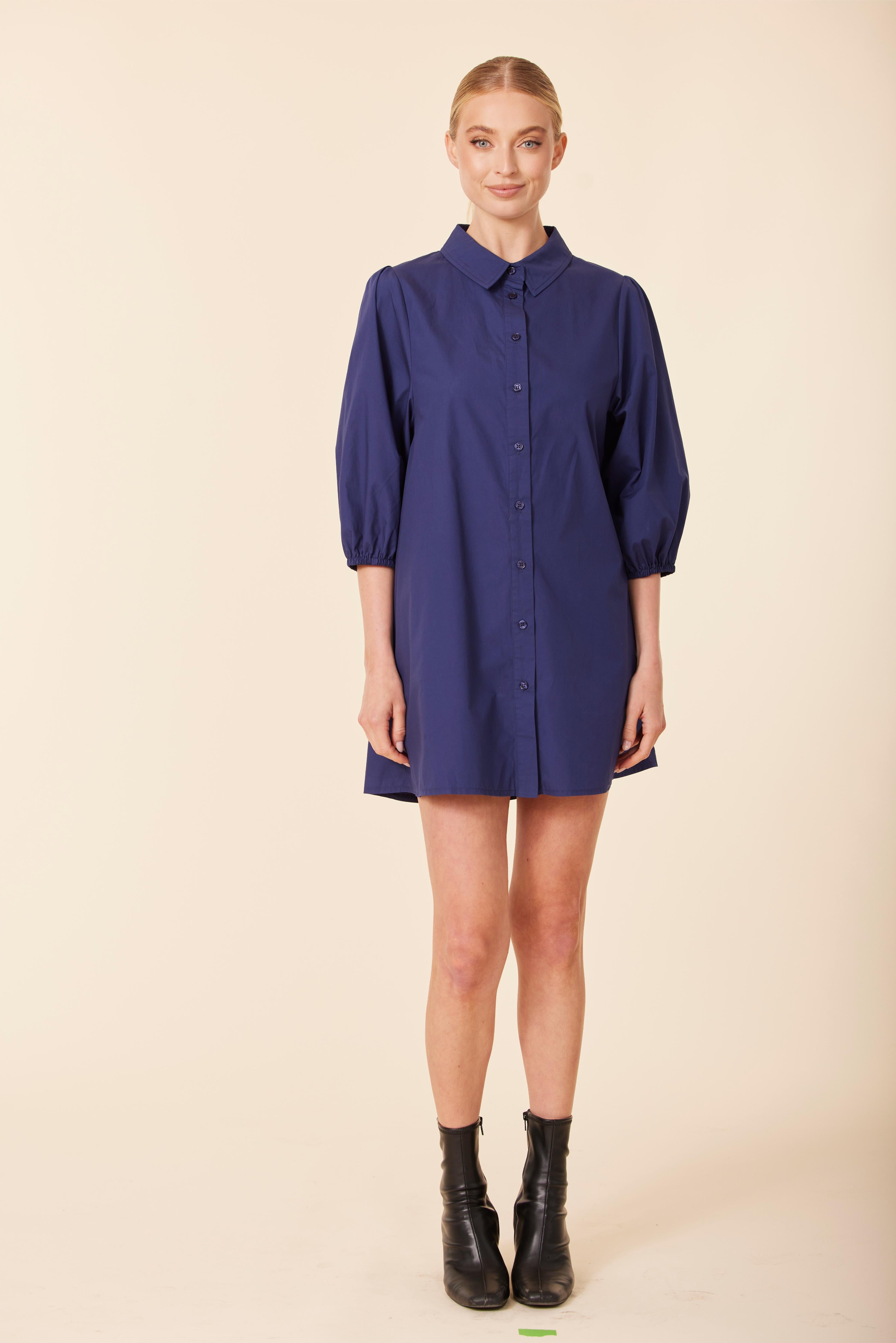 Poplin Exaggerated Sleeve Dress/Tunic