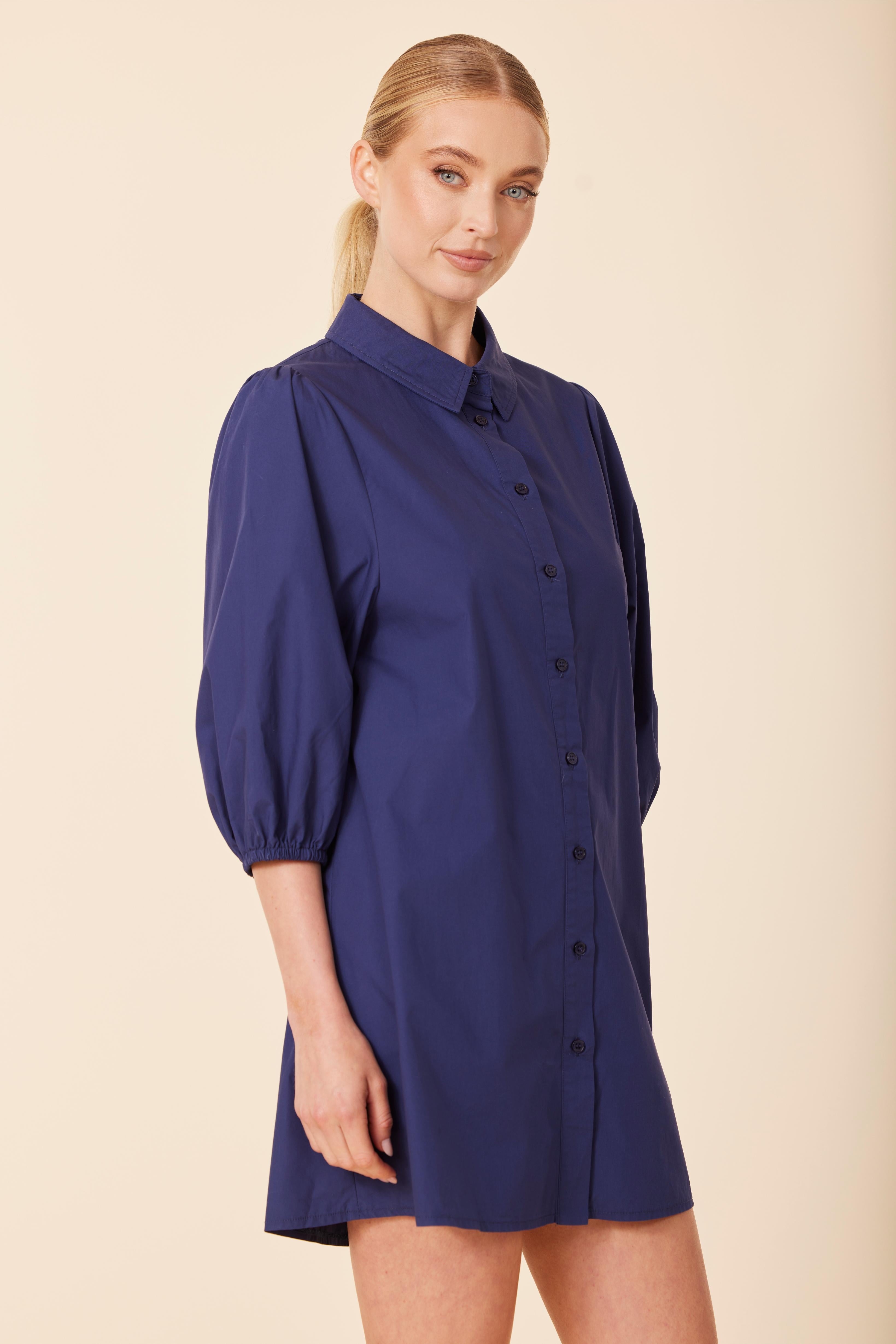Poplin Exaggerated Sleeve Dress/Tunic
