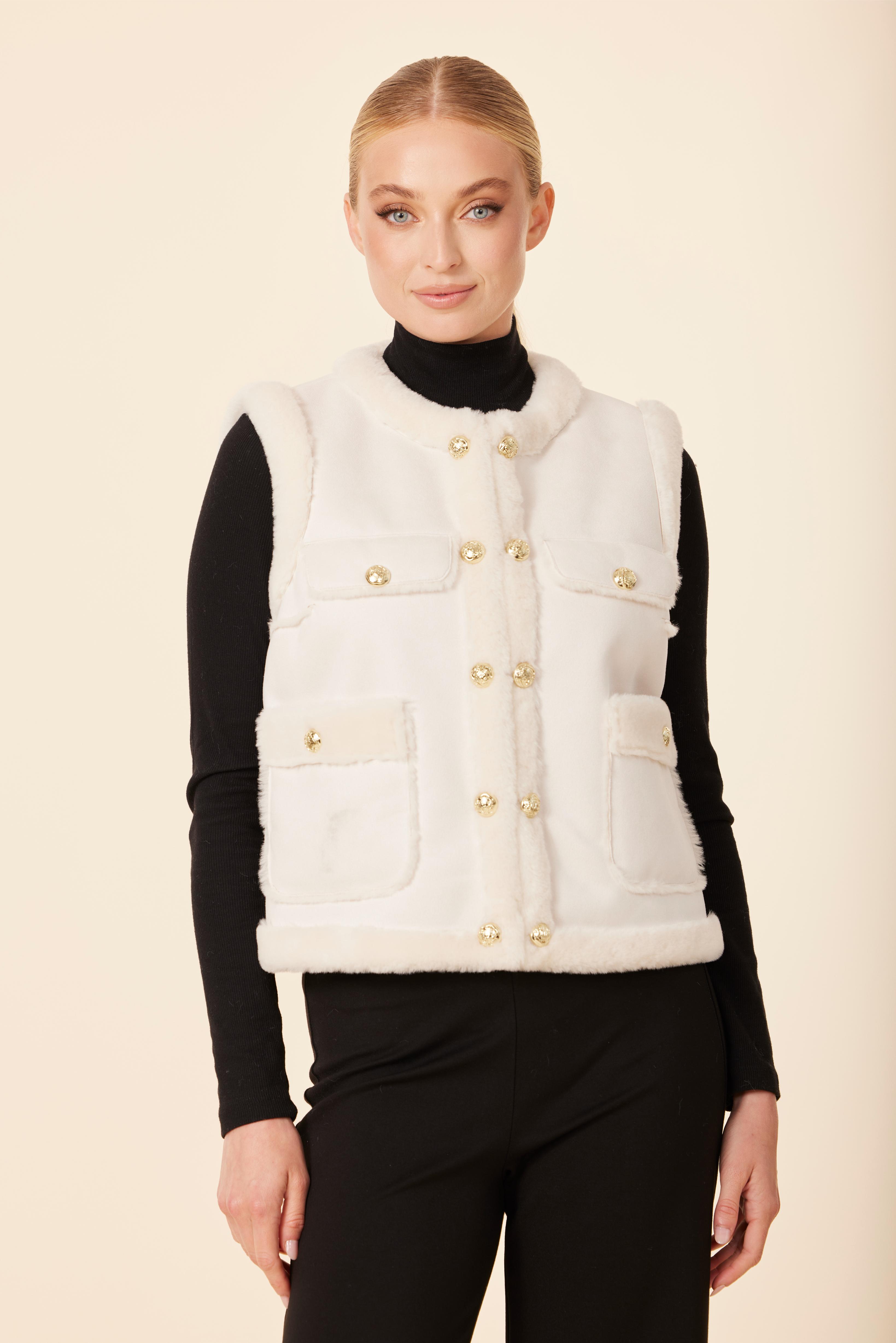 Coco Faux Shearling Vest – Dolce Cabo