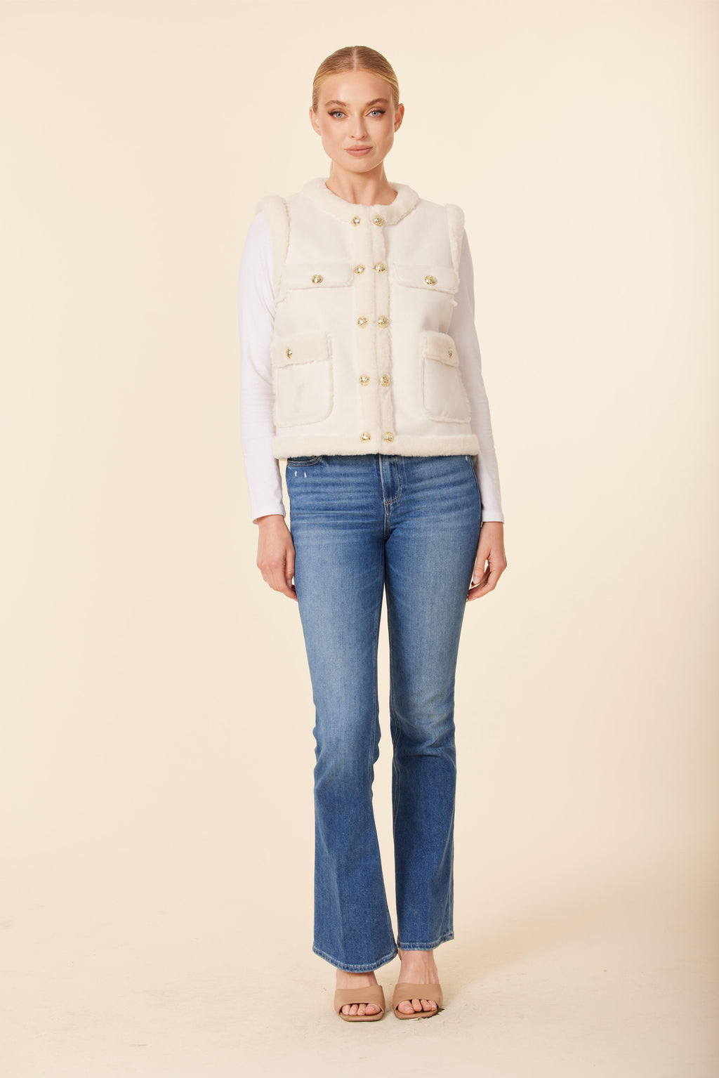 Coco Faux Shearling Vest