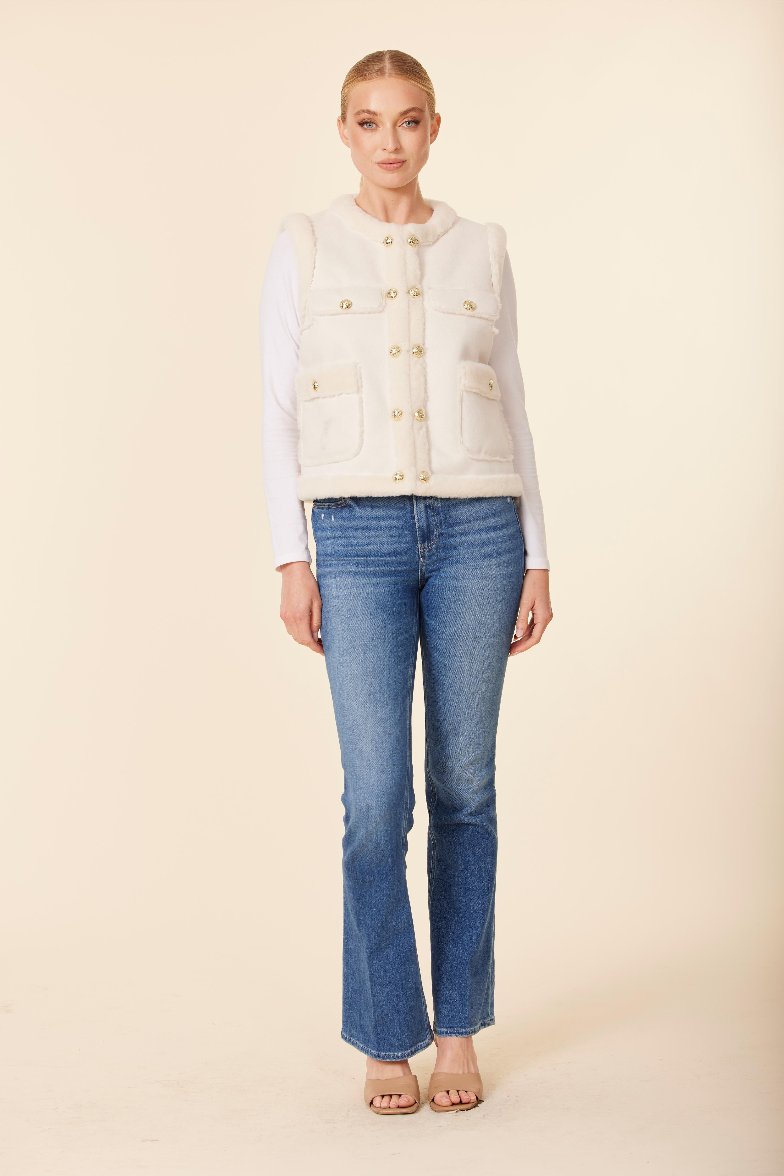 Coco Faux Shearling Vest