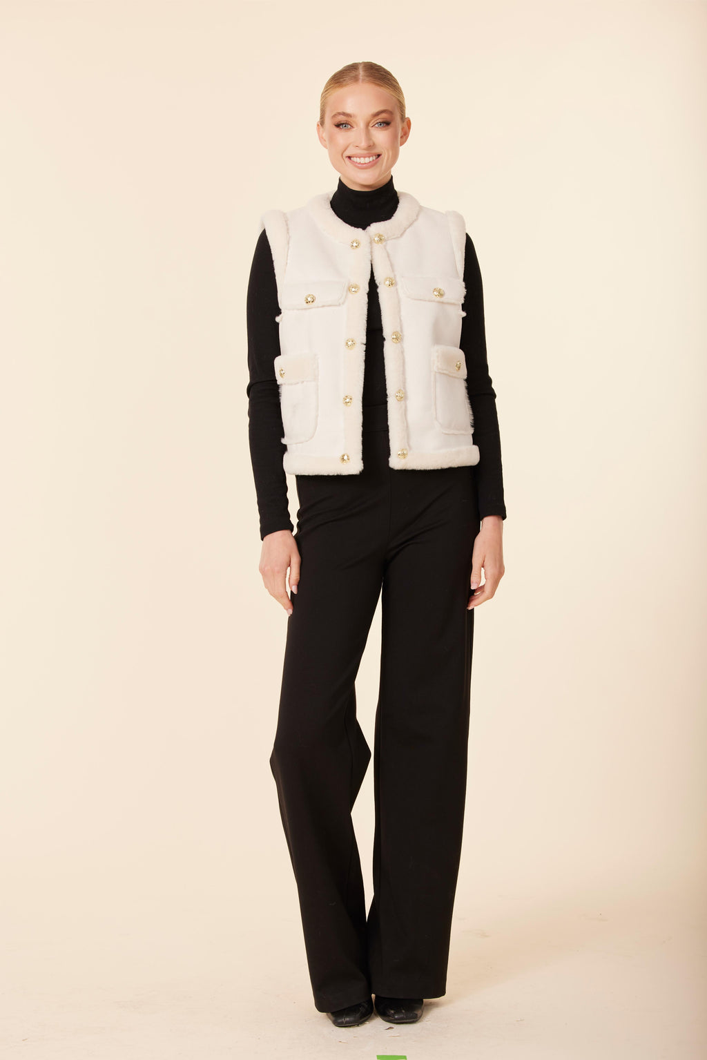 Coco Faux Shearling Vest