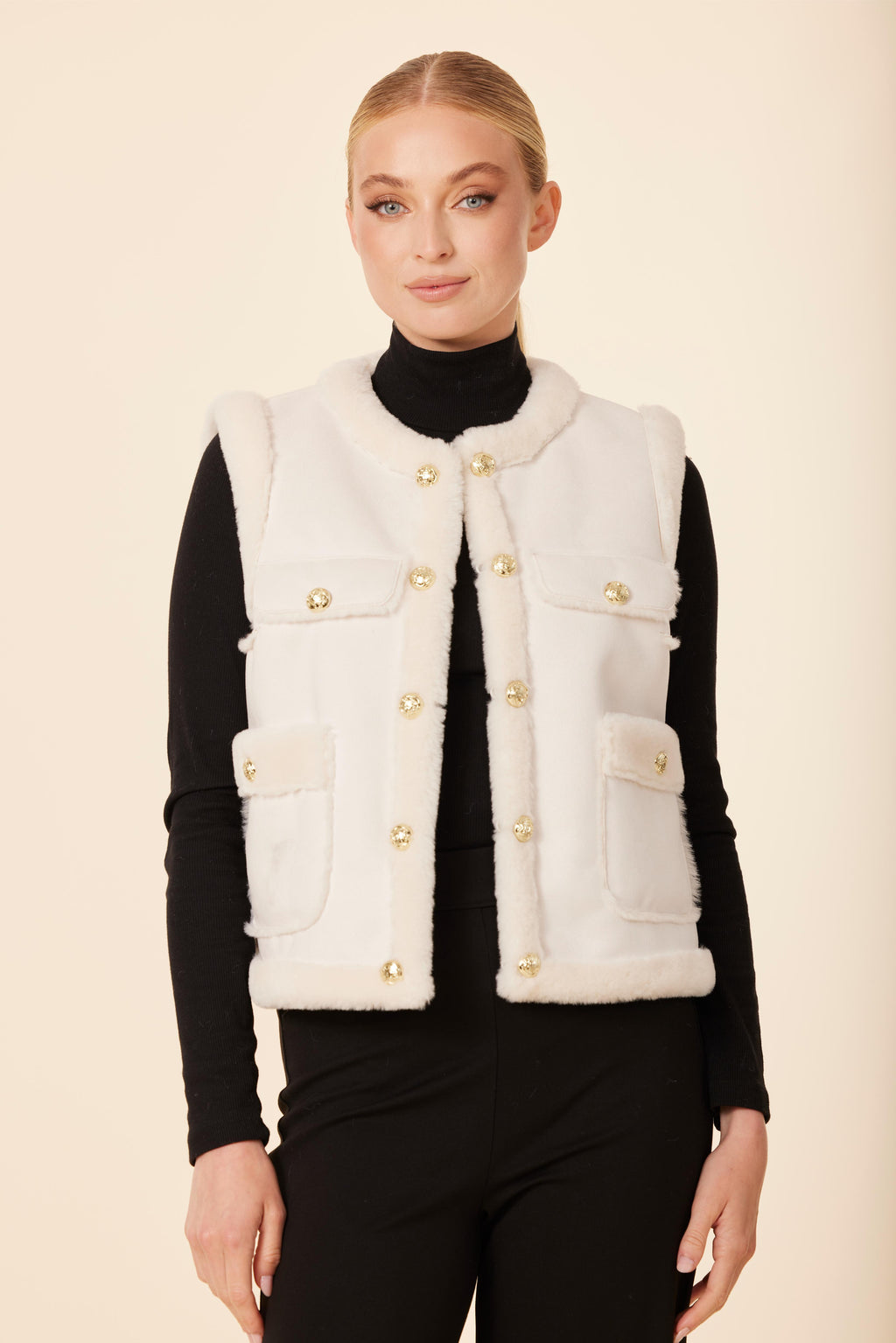 Coco Faux Shearling Vest