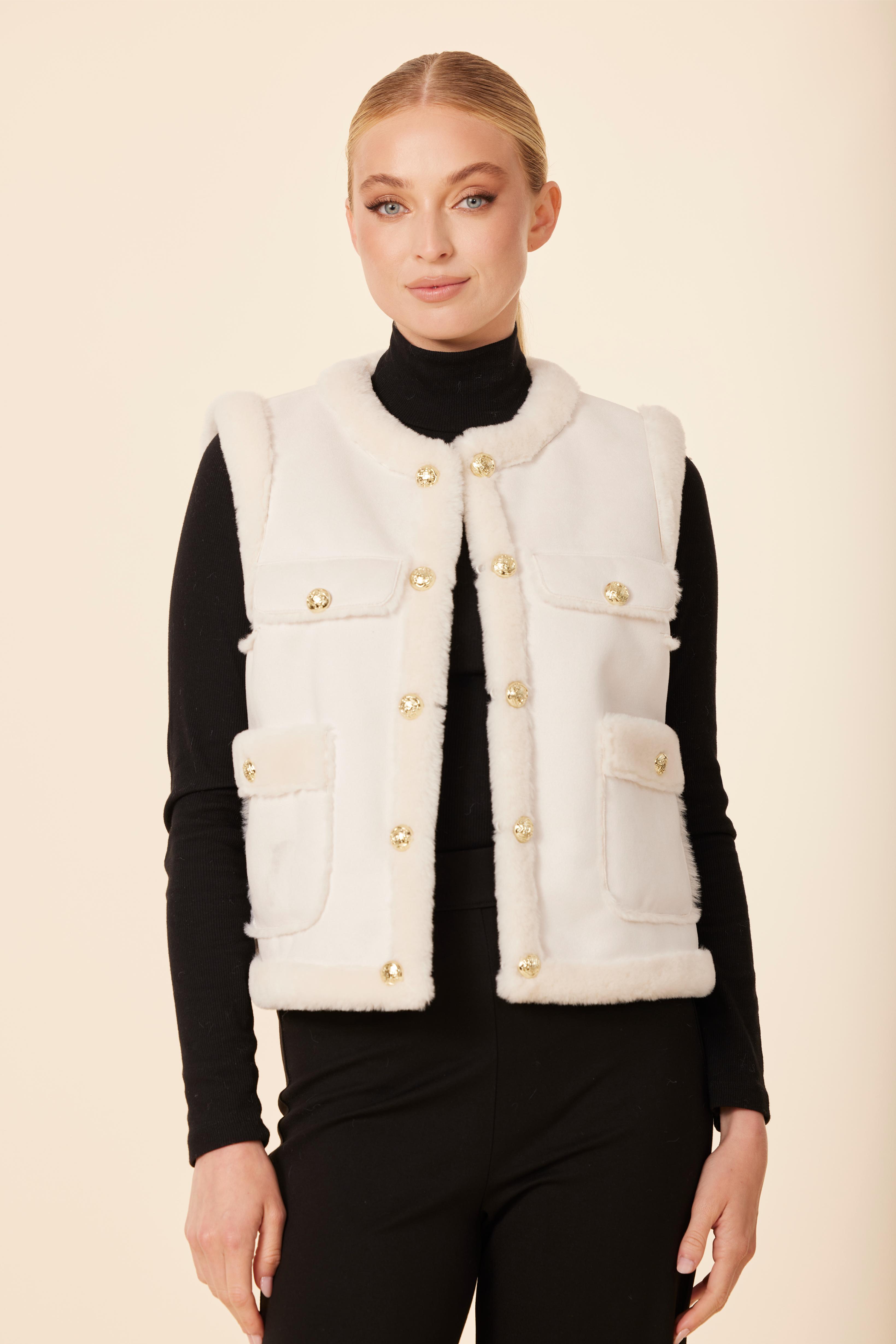 Coco Faux Shearling Vest