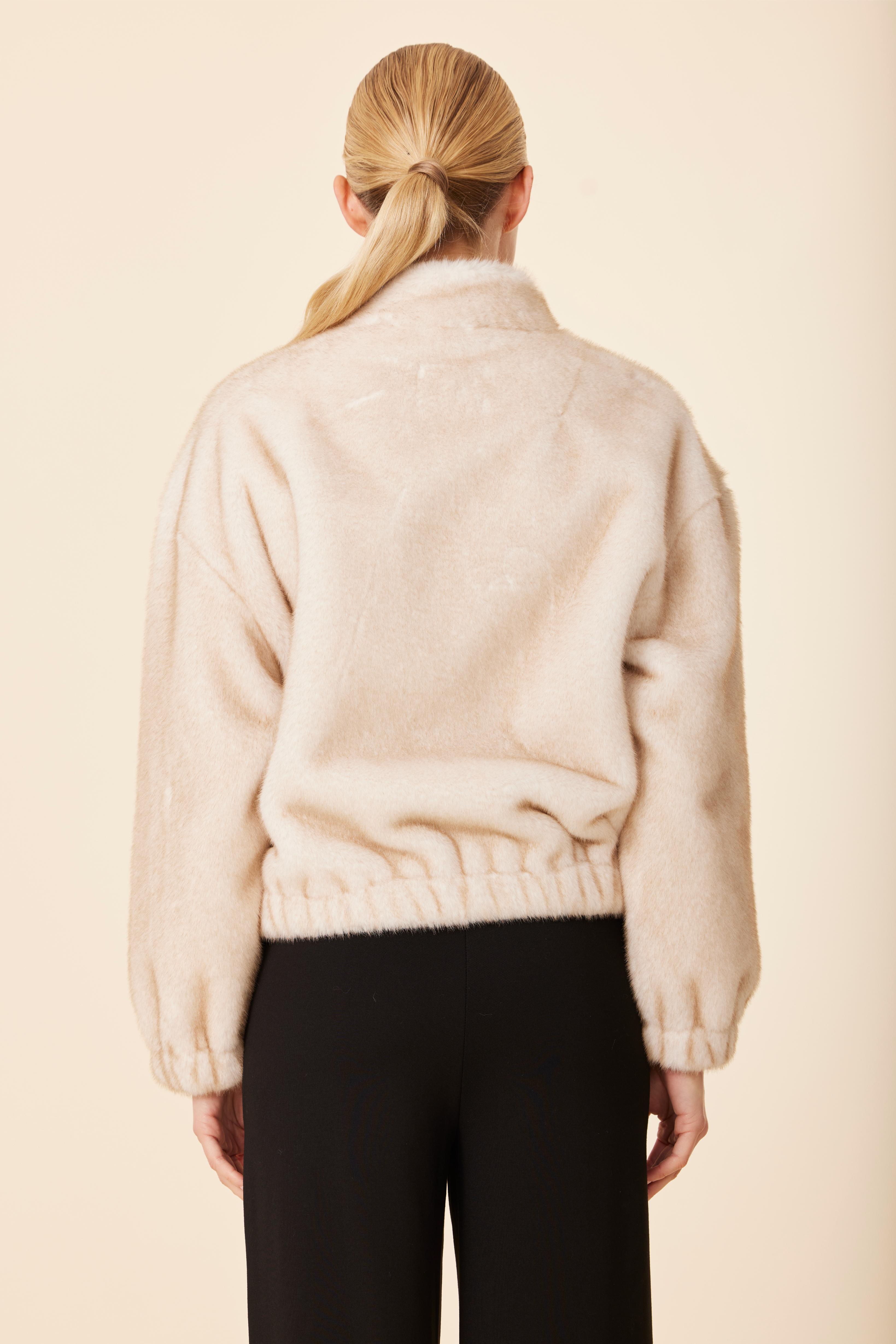 Faux Mink Fur Jacket