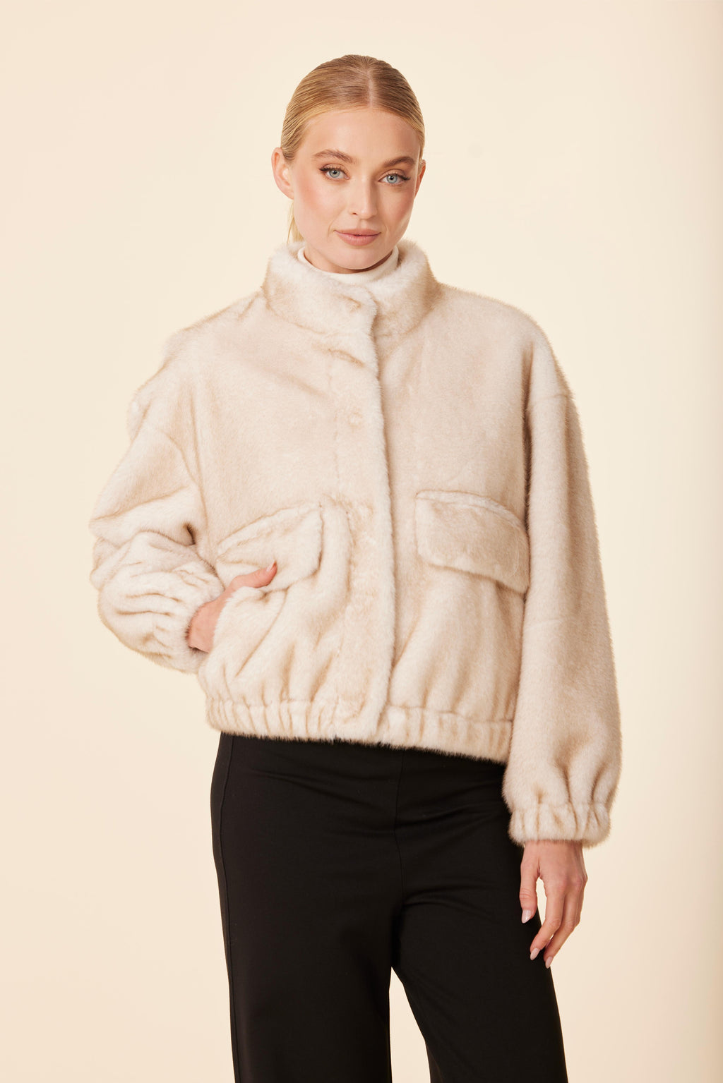 Faux Mink Fur Jacket