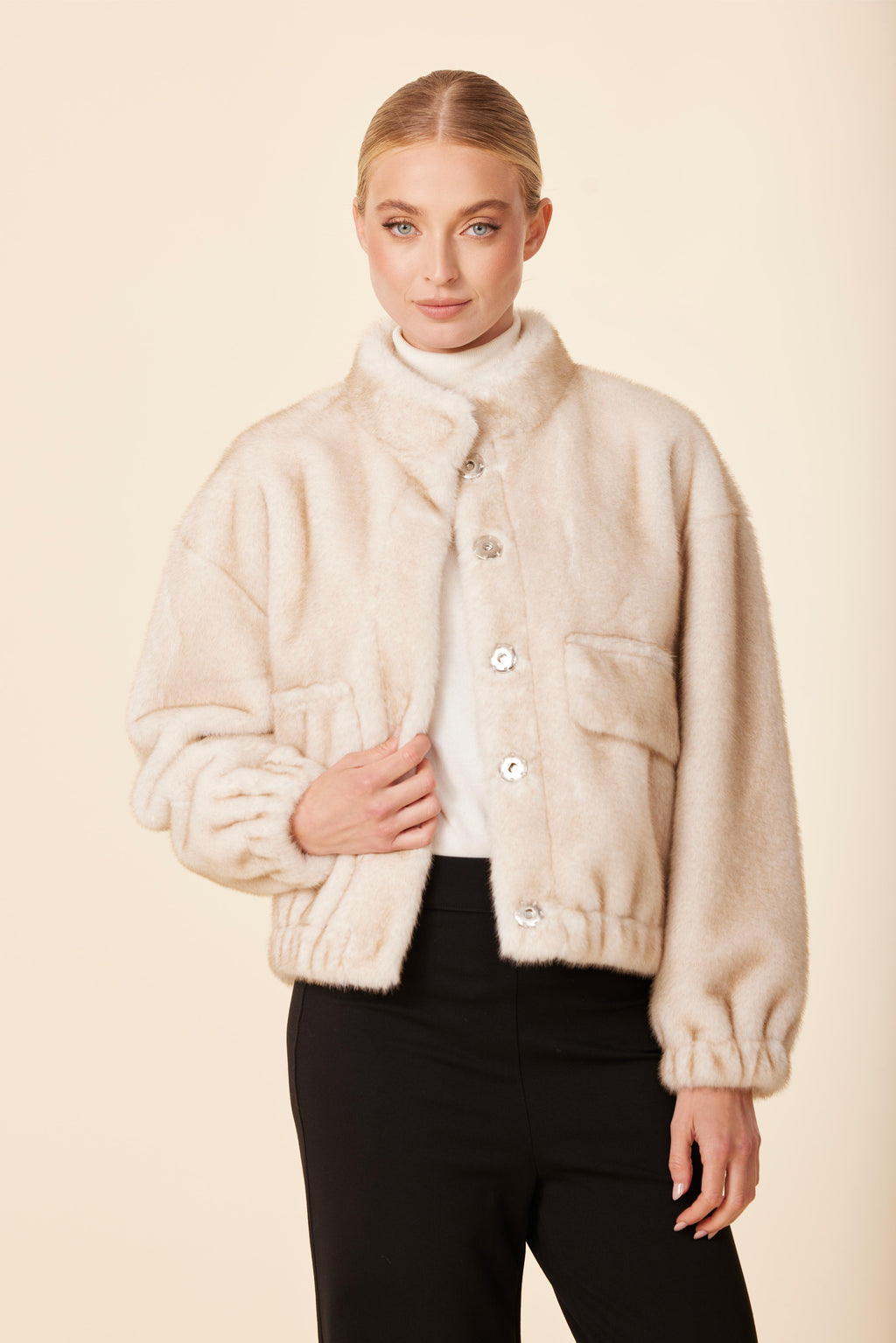 Faux Mink Fur Jacket