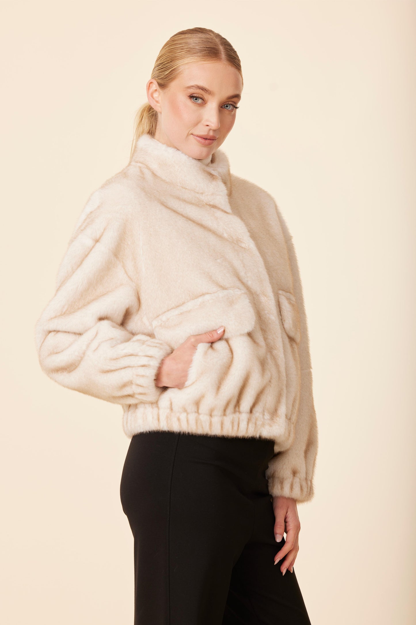 Faux Mink Fur Jacket