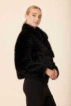 Shaggy Reversible Faux Fur Zip Jacket