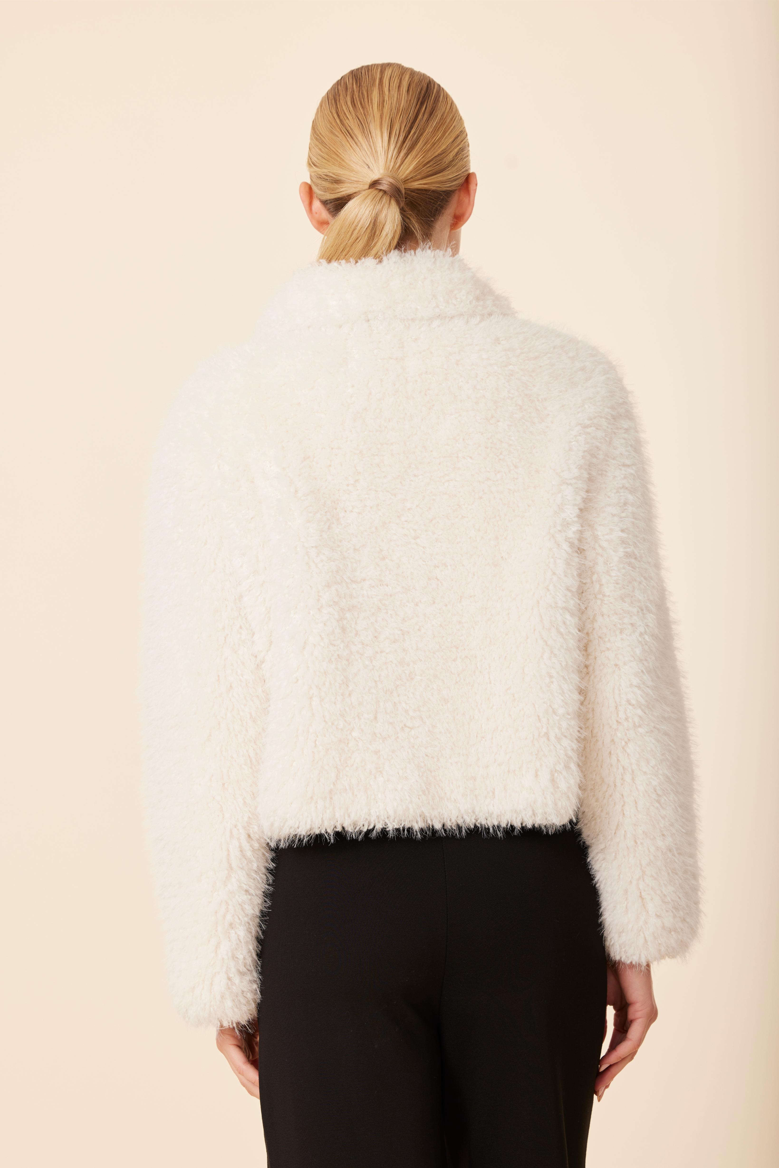 Shaggy Reversible Faux Fur Zip Jacket