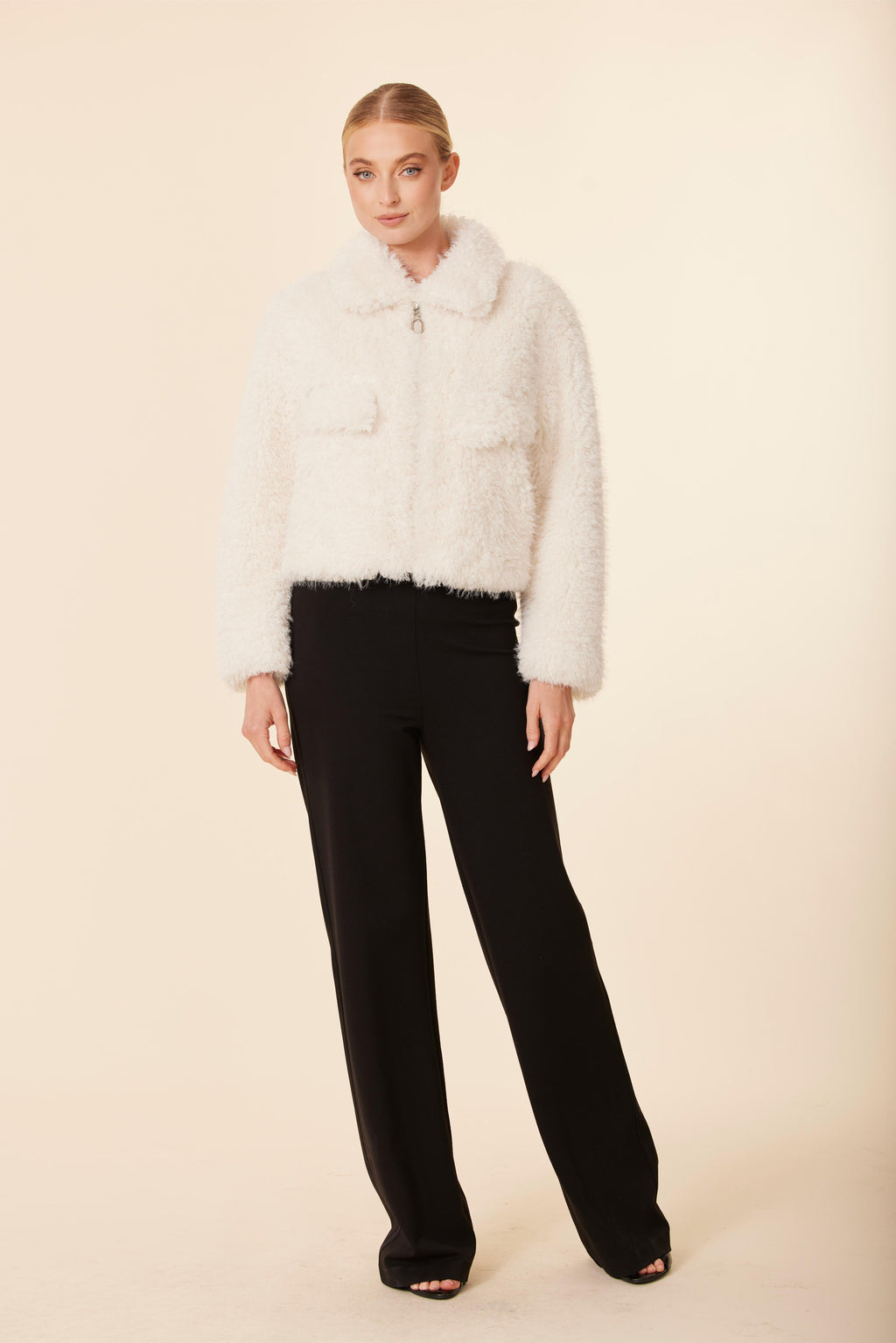 Shaggy Reversible Faux Fur Zip Jacket