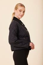 Velvet Collar Quilt Jacket