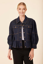 Peplum Denim Jacket