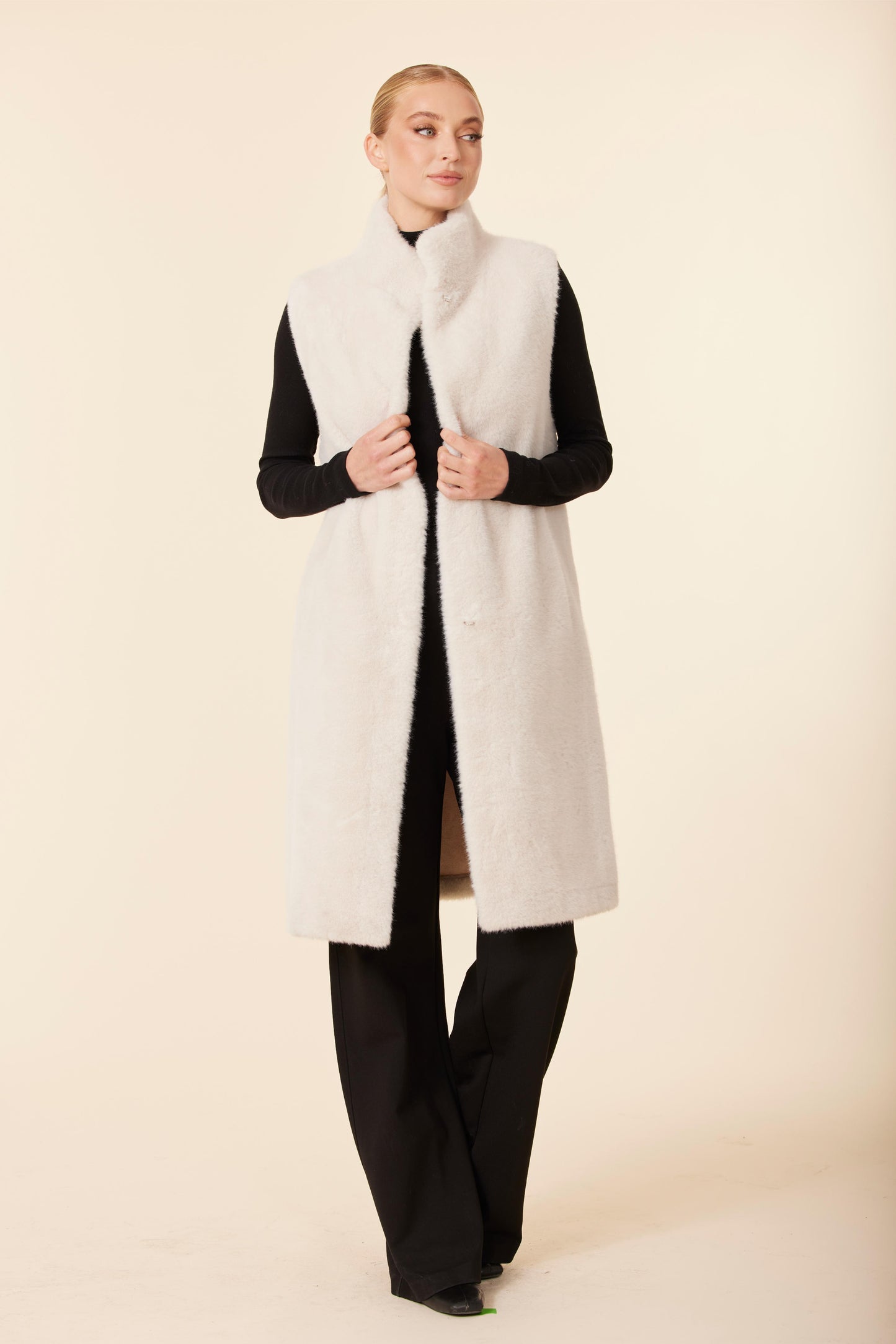 Faux Fur Long Vest