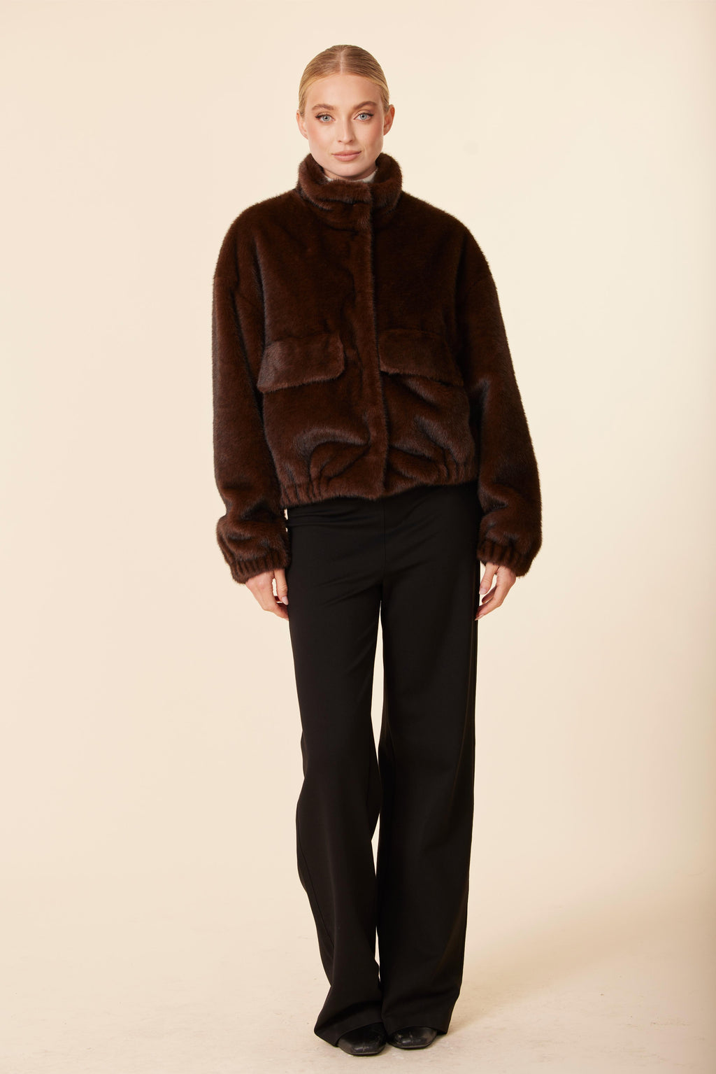 Faux Mink Fur Jacket
