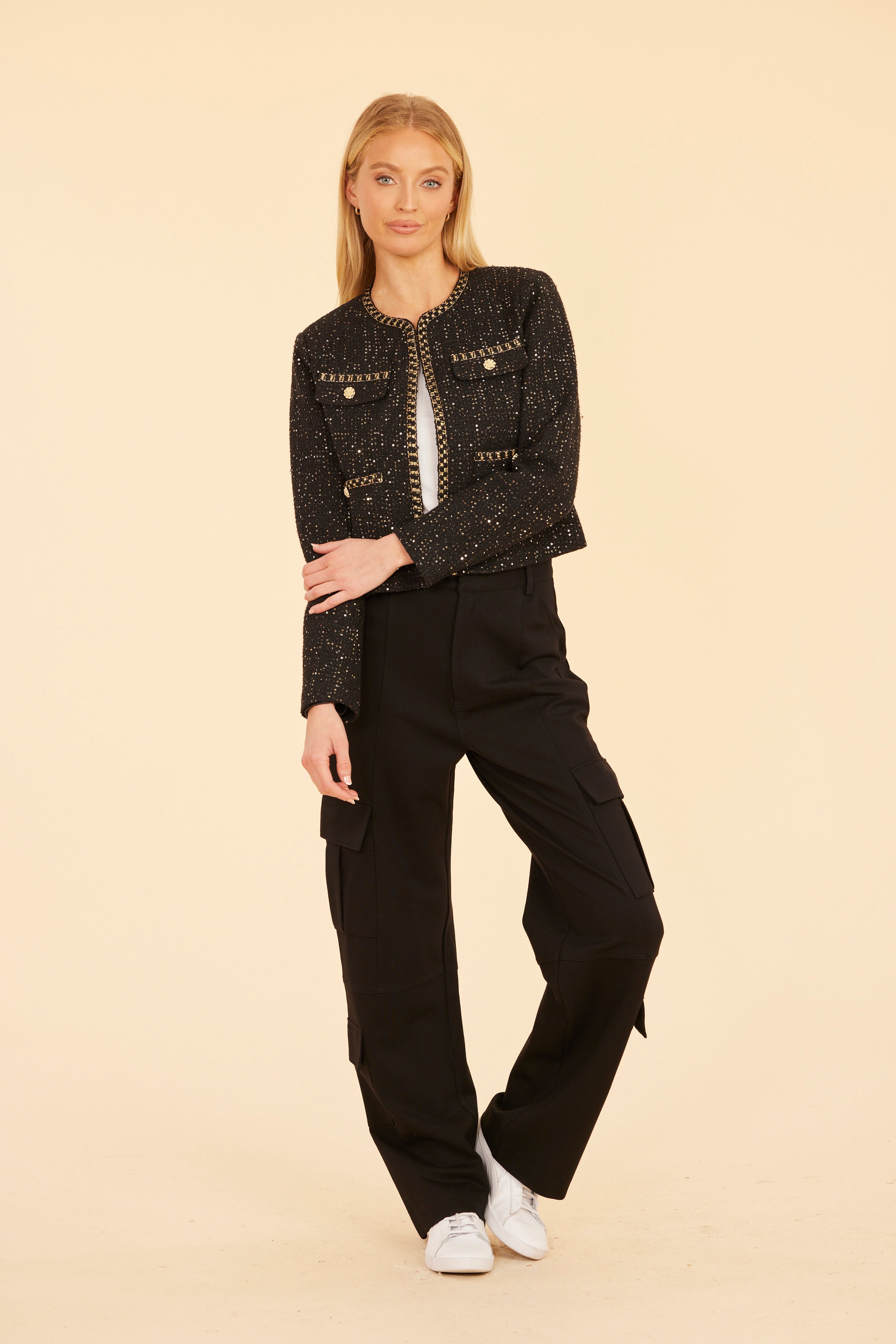 Lurex Tweed Jacket – Dolce Cabo