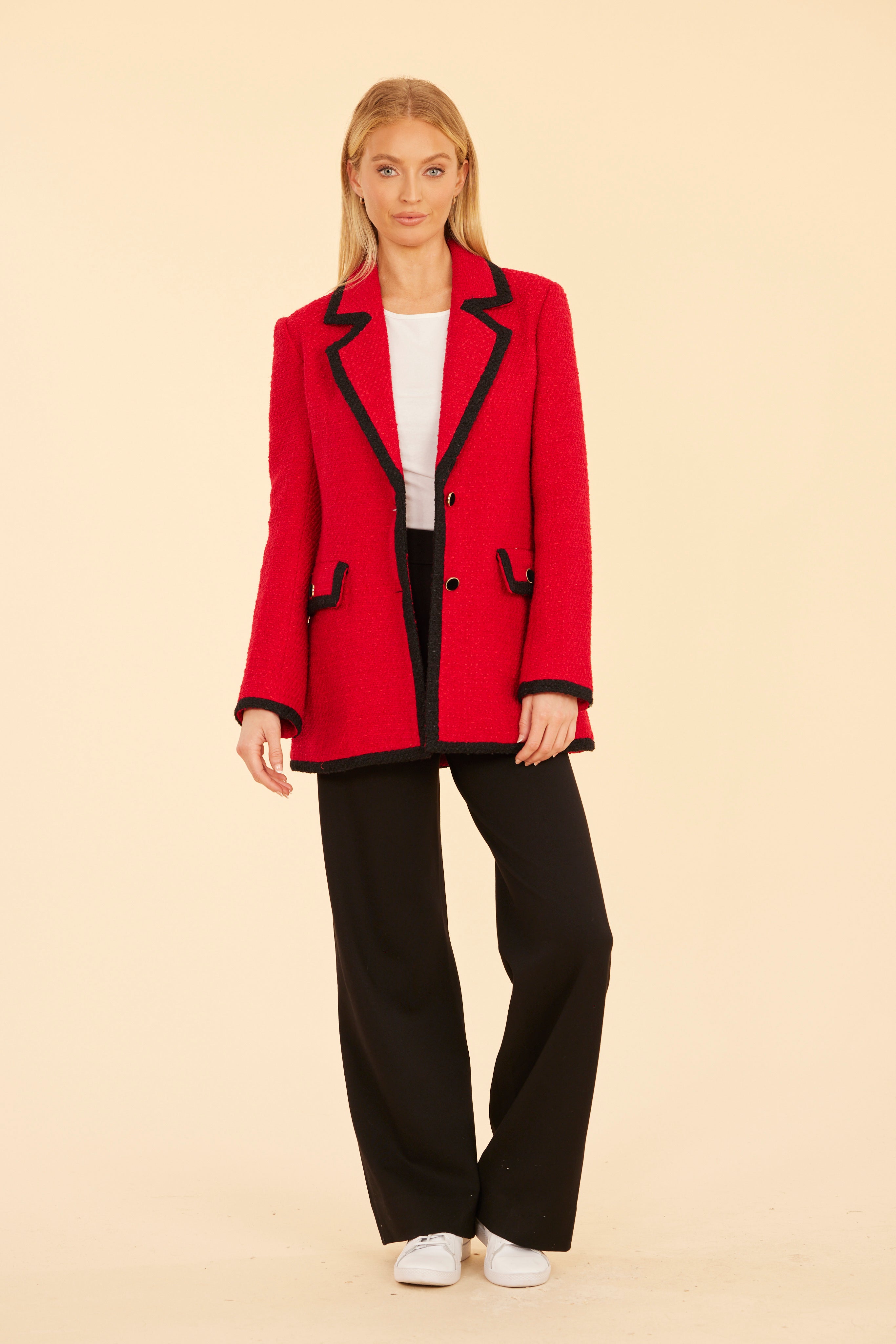 Long Tweed Blazer