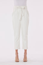 Faux Leather Paper Bag Pants