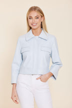 Faux Leather Spring Jacket