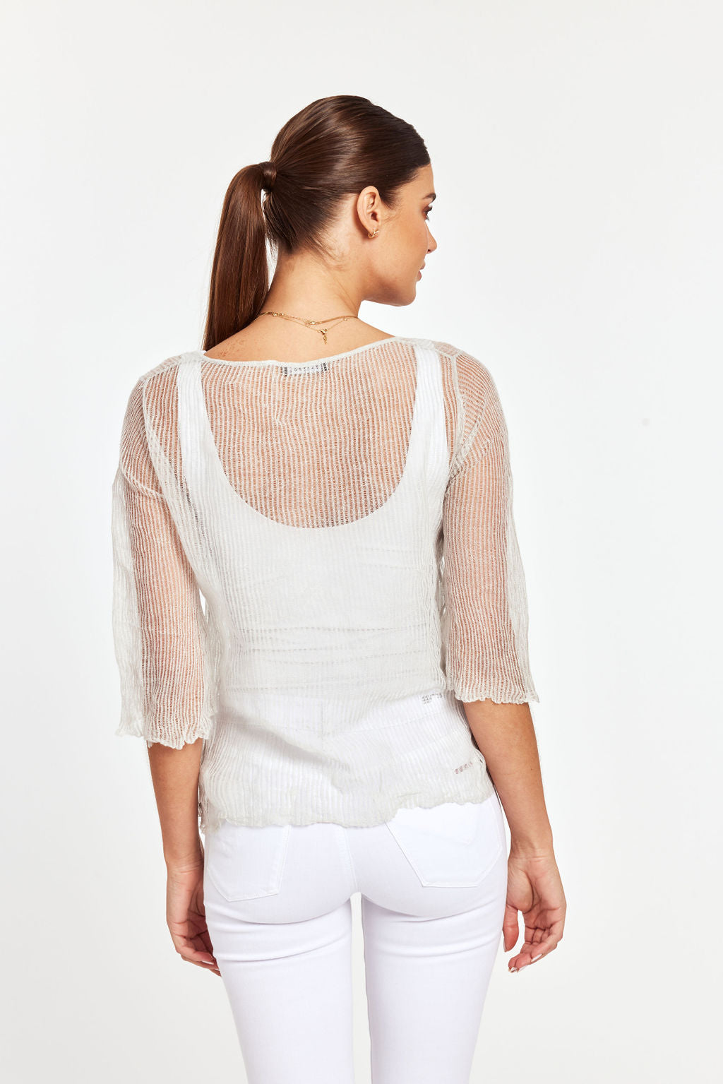 Sheer Pullover Blouse