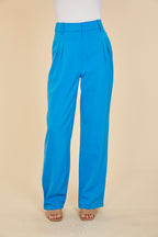 Pleated Wide Leg Trouser