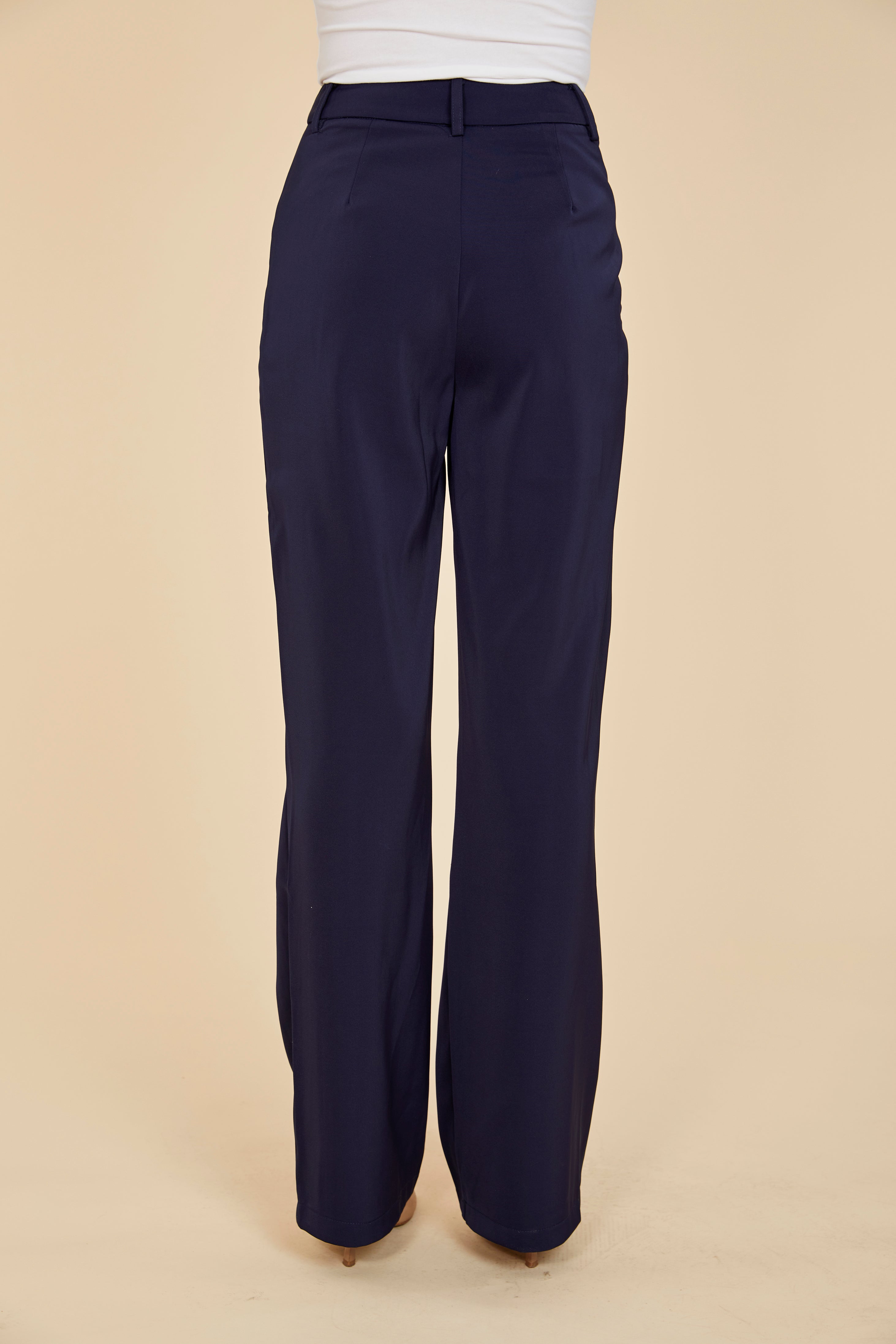 Pleated Wide Leg Trouser
