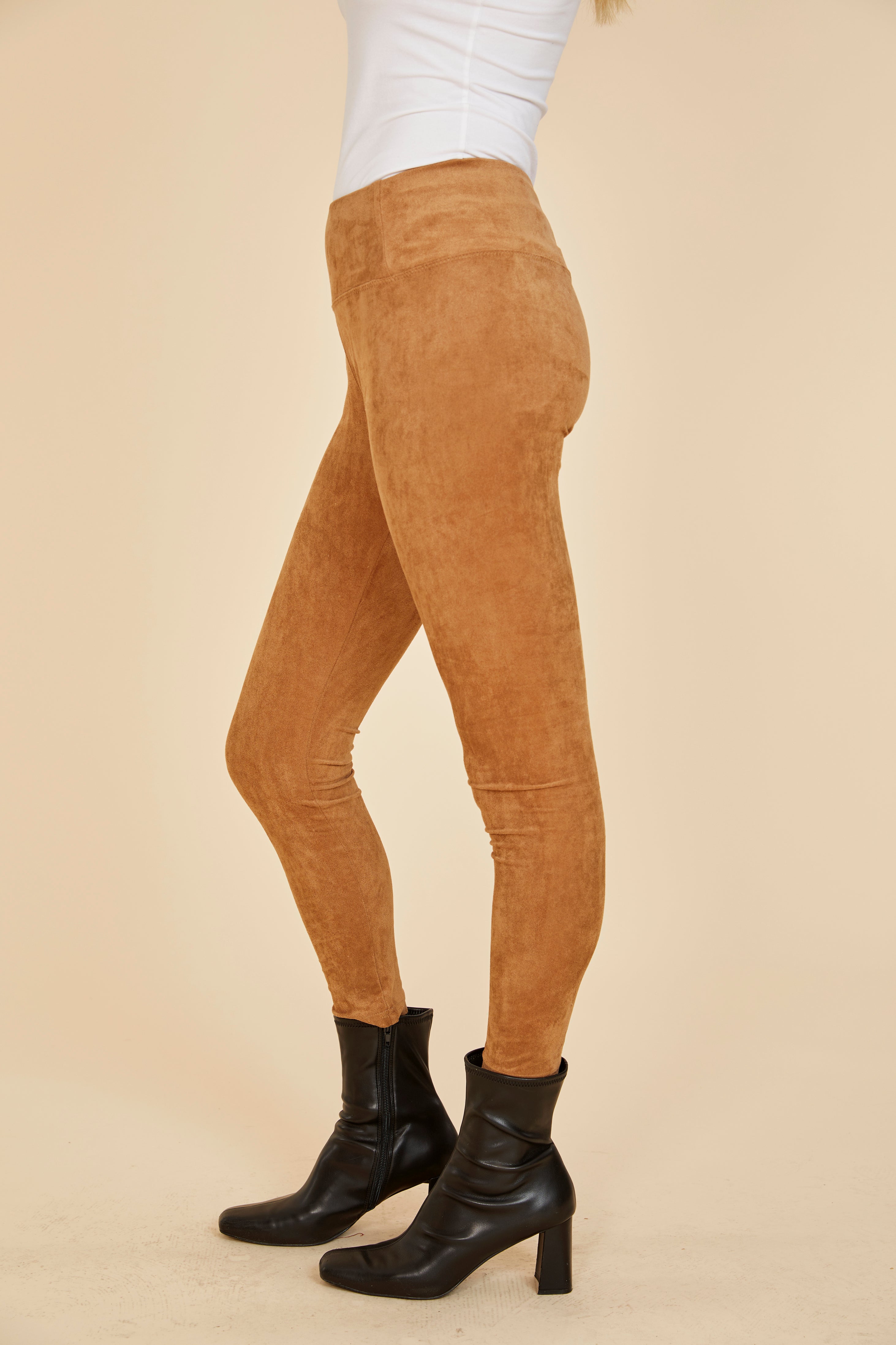 Faux Suede Leggings