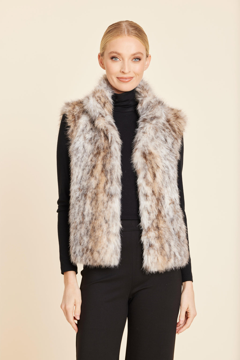 Faux Lynx Fur Vest