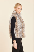 Faux Lynx Fur Vest