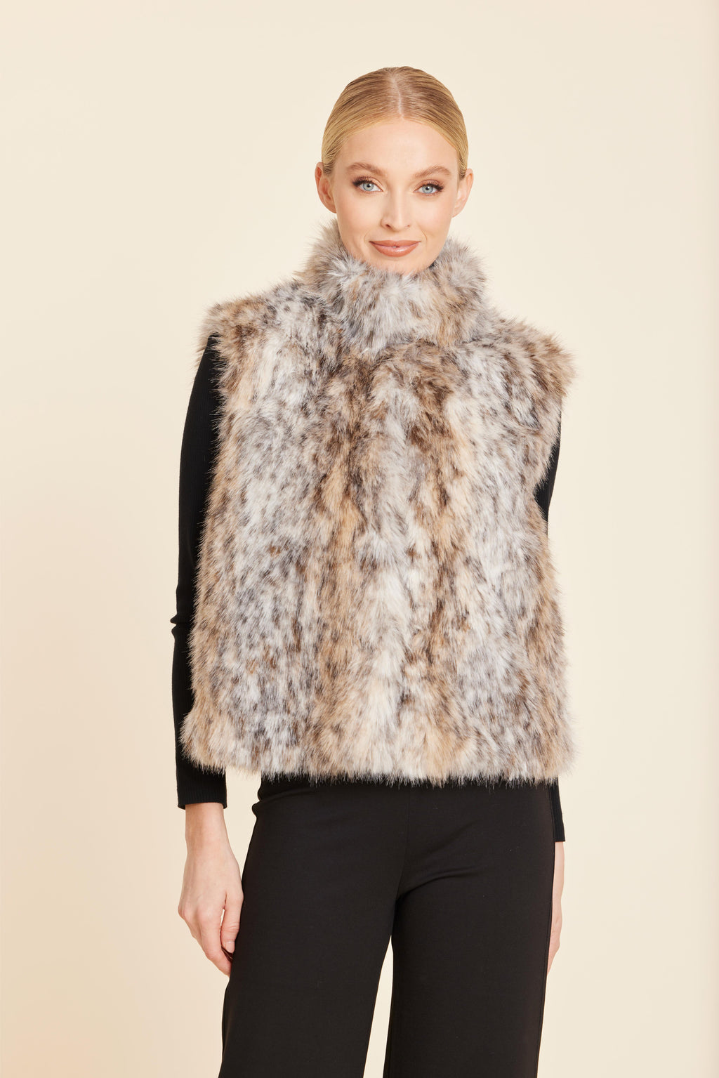 Faux Lynx Fur Vest