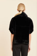 Faux Fur Coccoon Cardigan