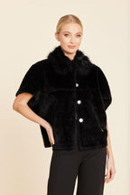 Faux Fur Coccoon Cardigan