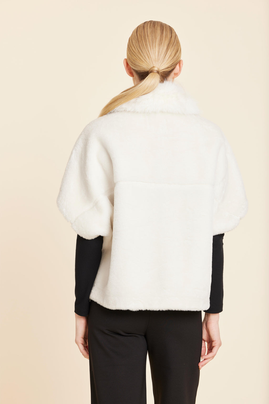 Faux Fur Coccoon Cardigan