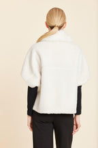 Faux Fur Coccoon Cardigan