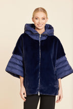 Faux Fur Puffer Zip Jacket