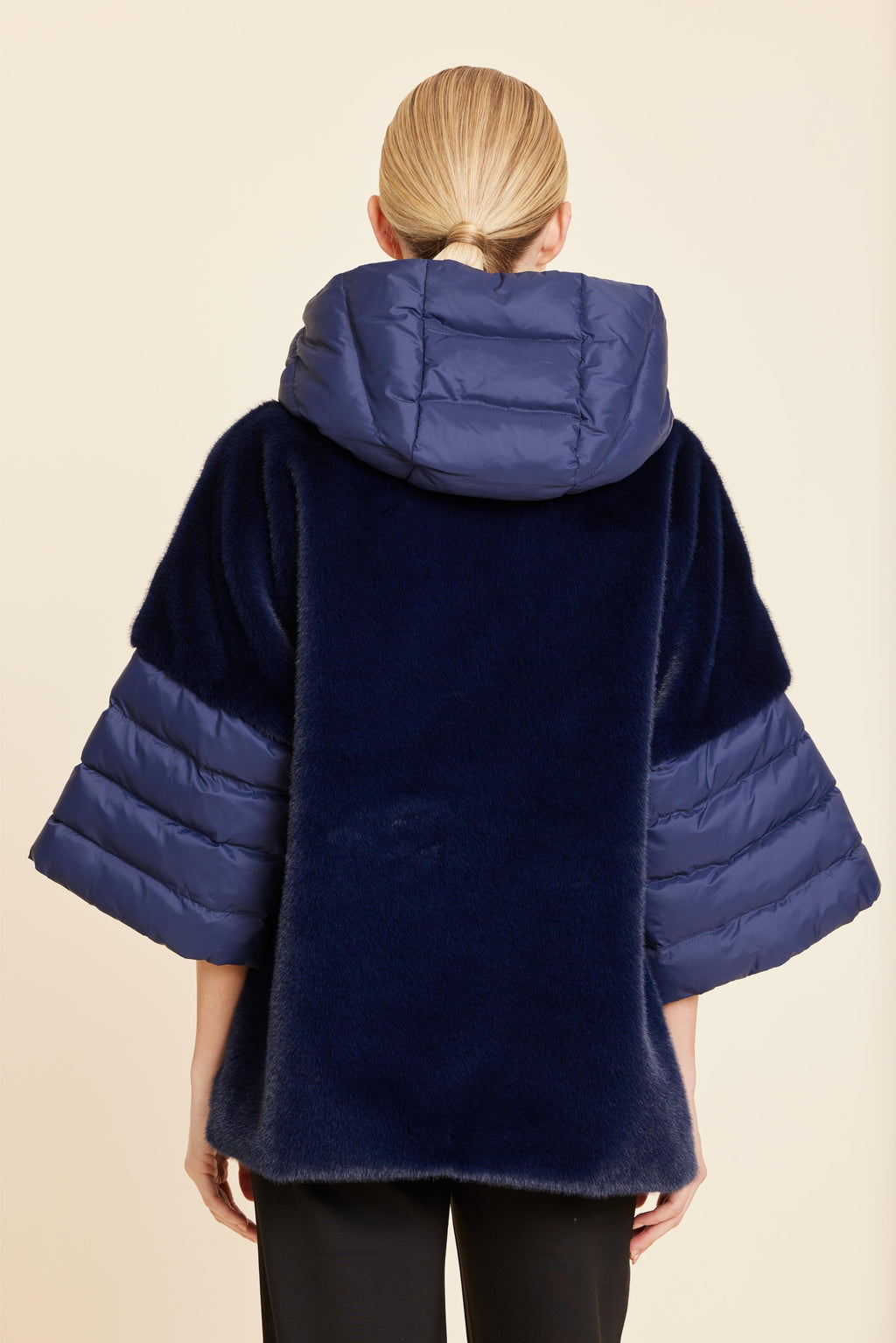 Faux Fur Puffer Zip Jacket