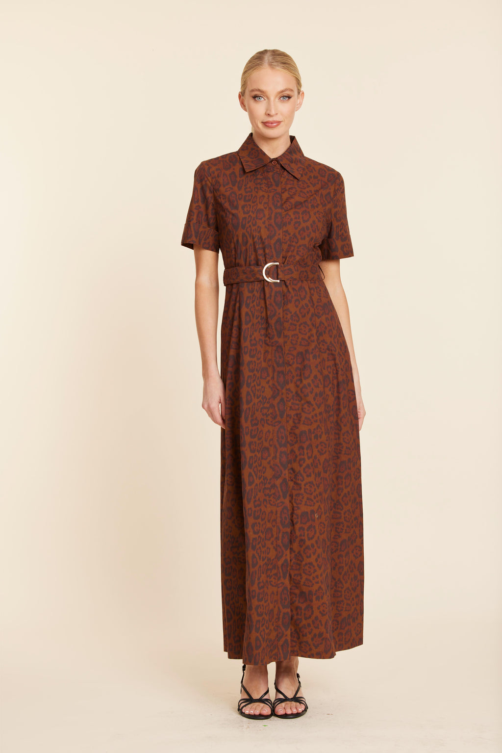 Poplin Leopard Dress