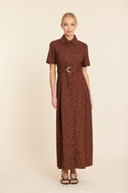 Poplin Leopard Dress