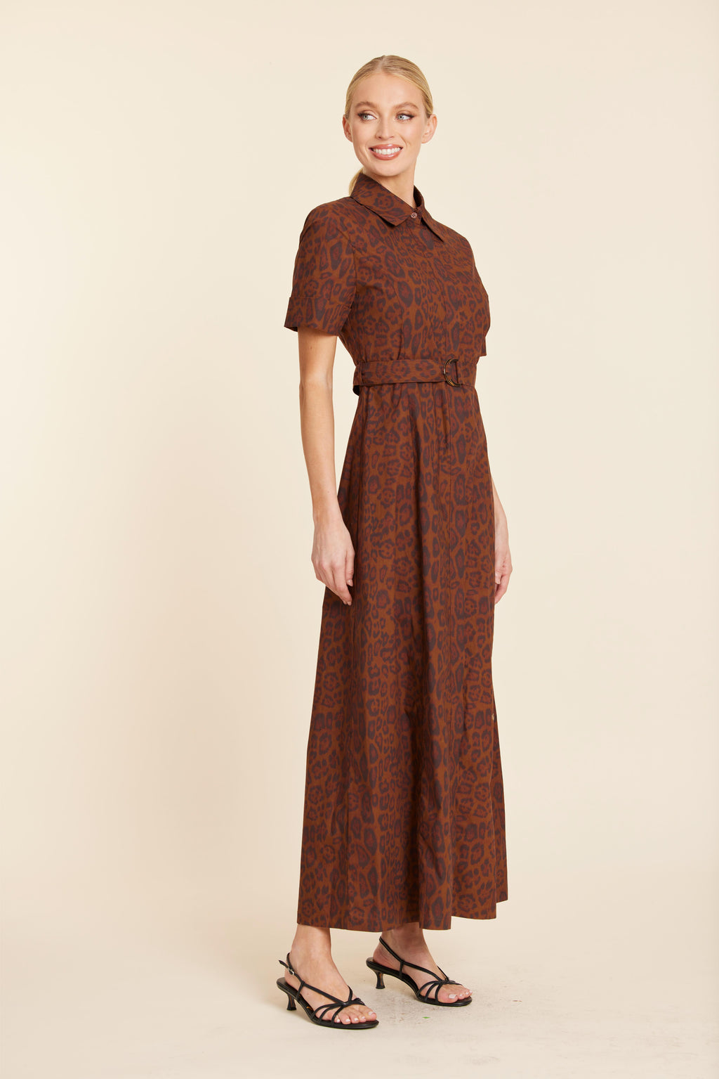 Poplin Leopard Dress