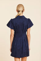 Faux Suede Bubble Dress