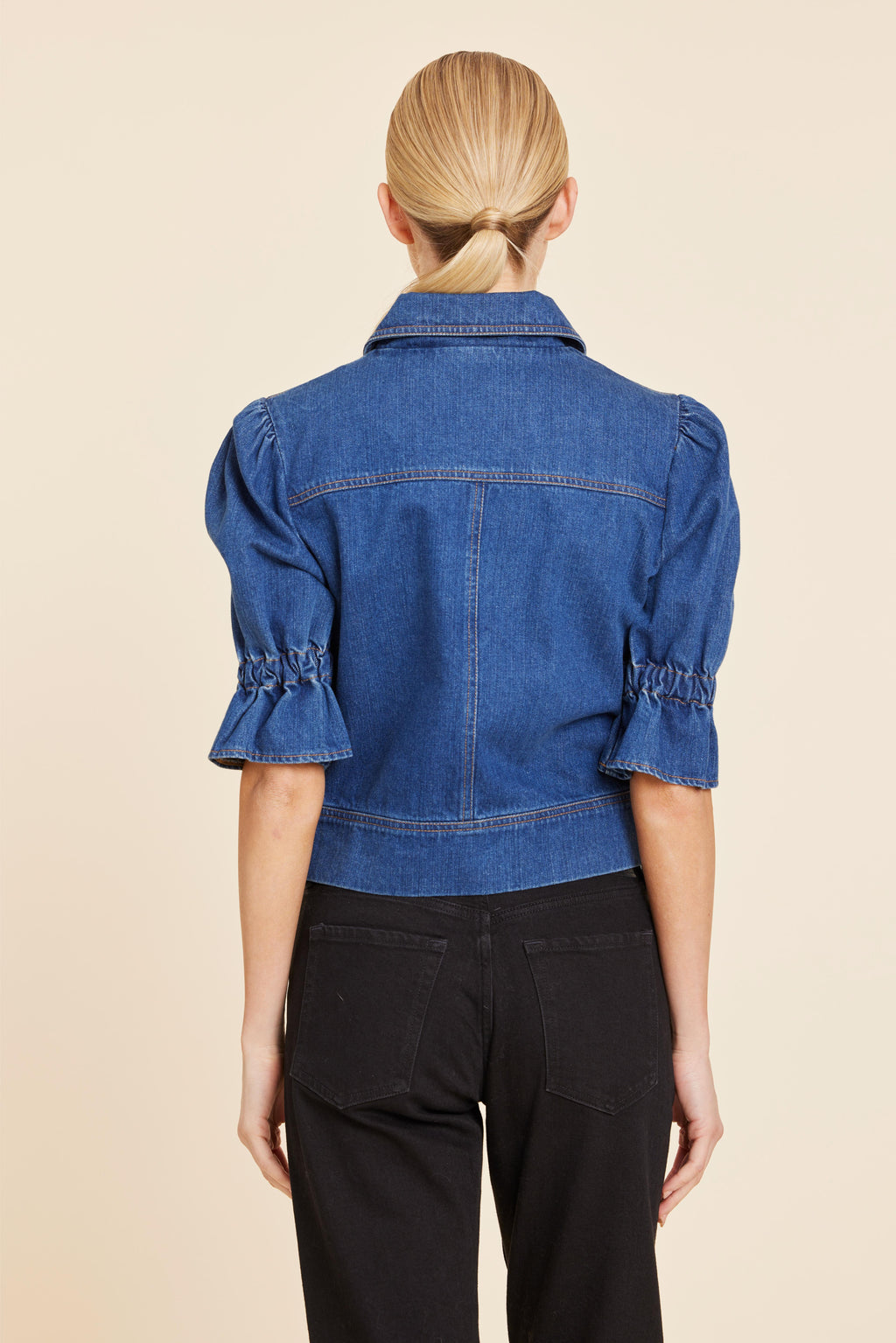 Denim Double Zip Jacket