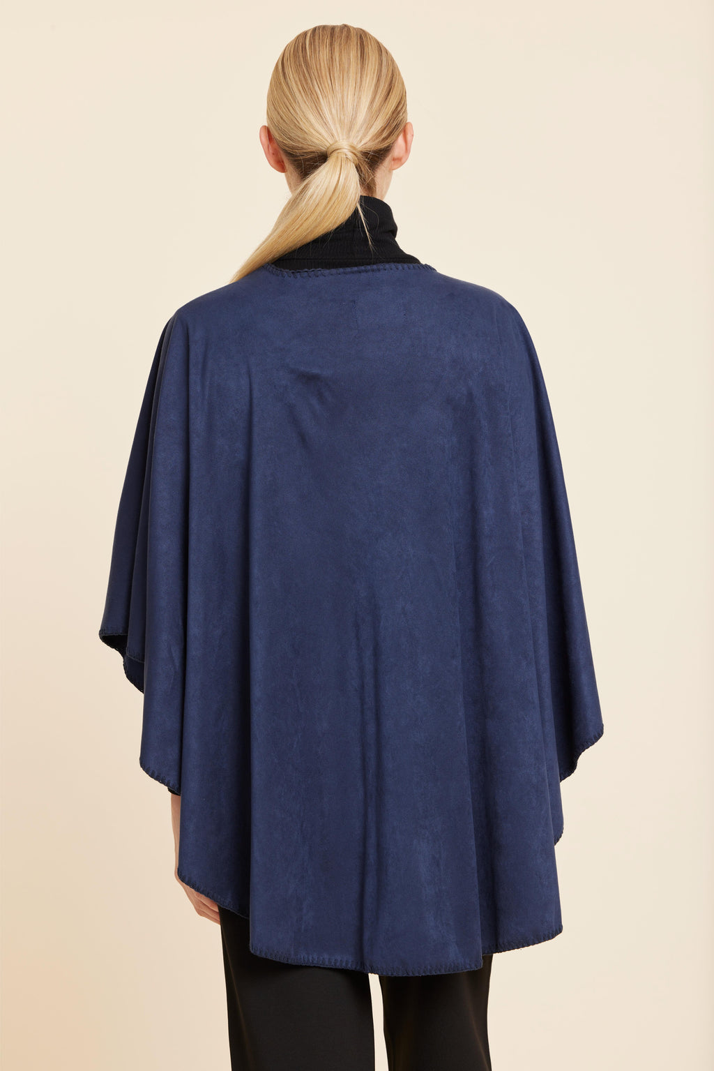 Faux Suede Whipstitch Wrap