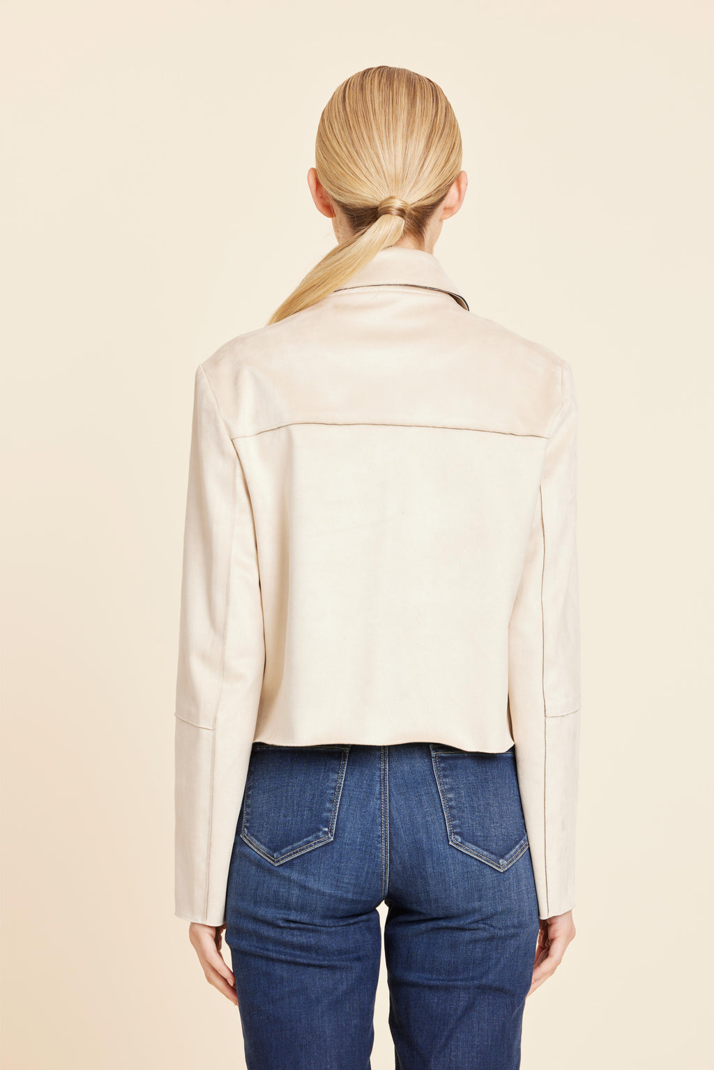 Faux Suede Two Pocket Jacket