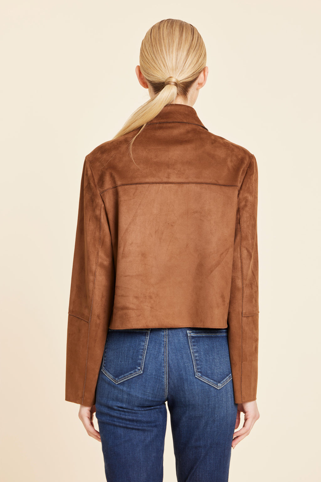 Faux Suede Two Pocket Jacket