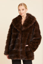 Faux Mink Glam Coat