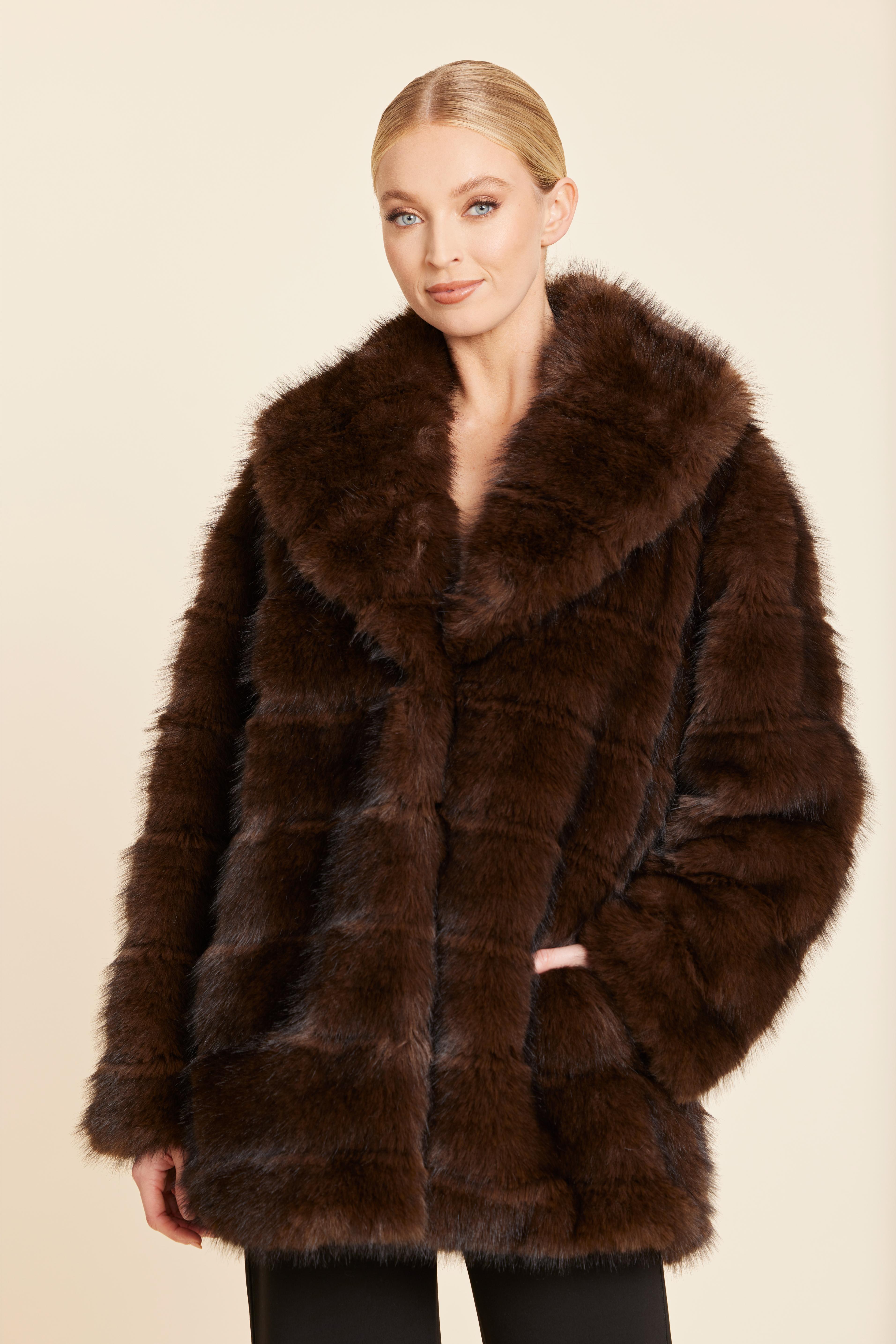 Faux Mink Glam Coat