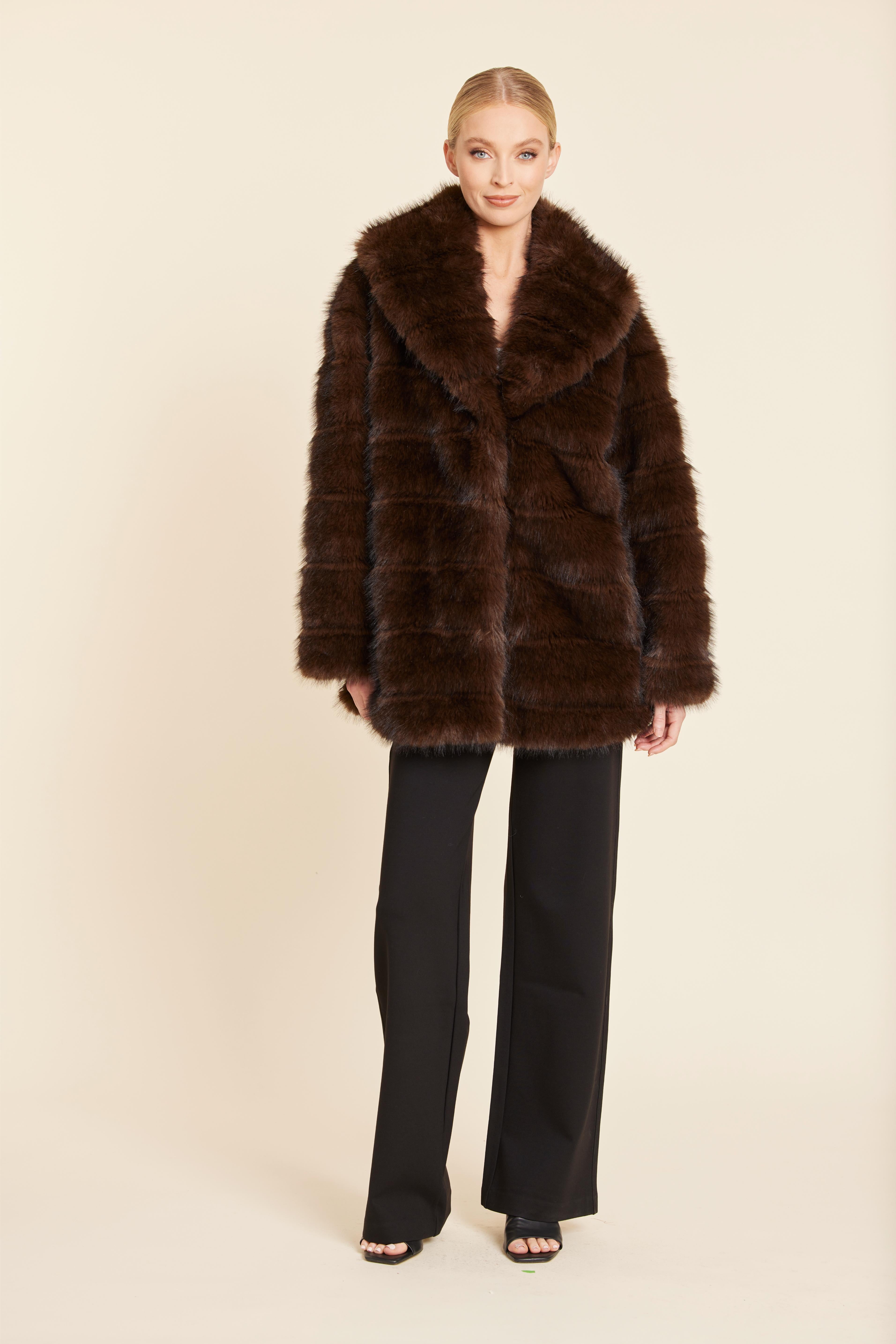 Faux Mink Glam Coat