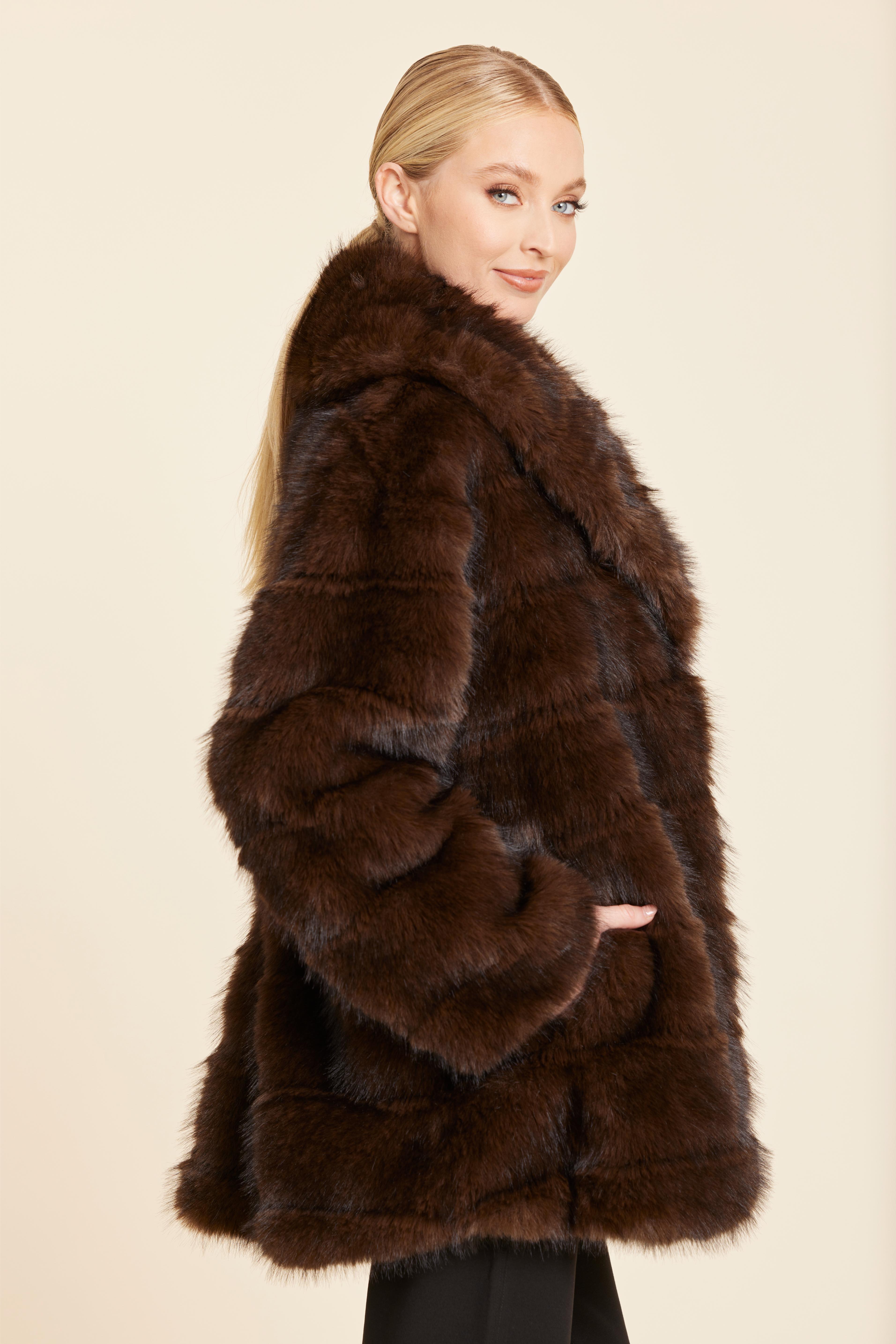 Faux Mink Glam Coat